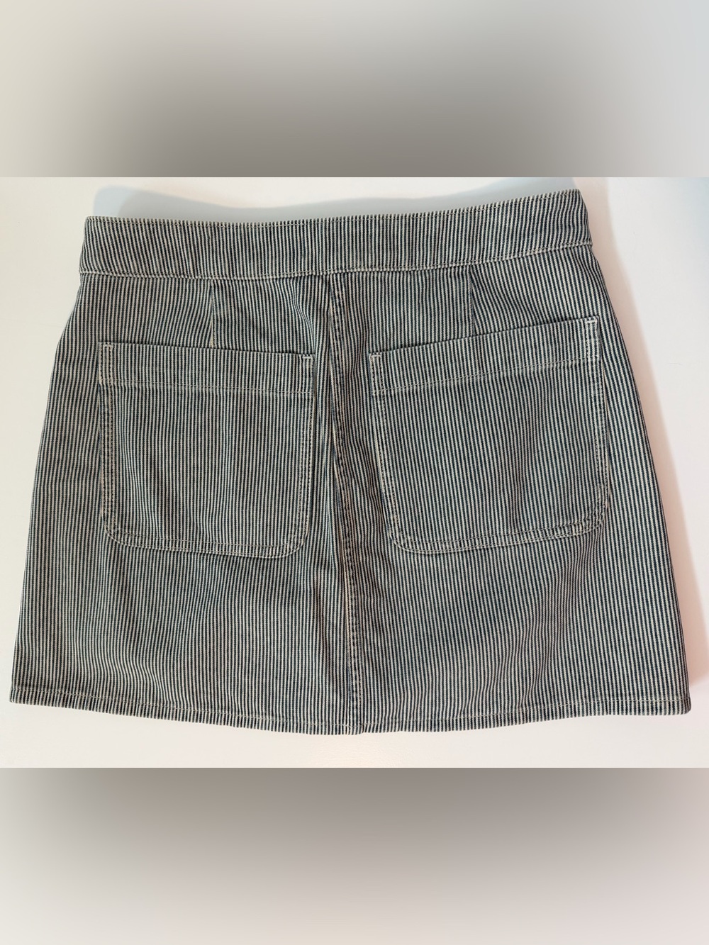 J.Crew Striped Denim Shirt & Mini Skirt Matching Set (Size 4 & 26) - Picture 11 of 14